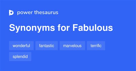 synonym for fabulous